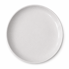 Deep Plate – 8 Inches Glazed Grey Sprinkle