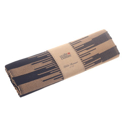 Black & Natural Woven Table Mat – Boho Striped Placemat 13x45 | Modern Rustic Dining Table Mat with Tassels (Copy) - Habitt