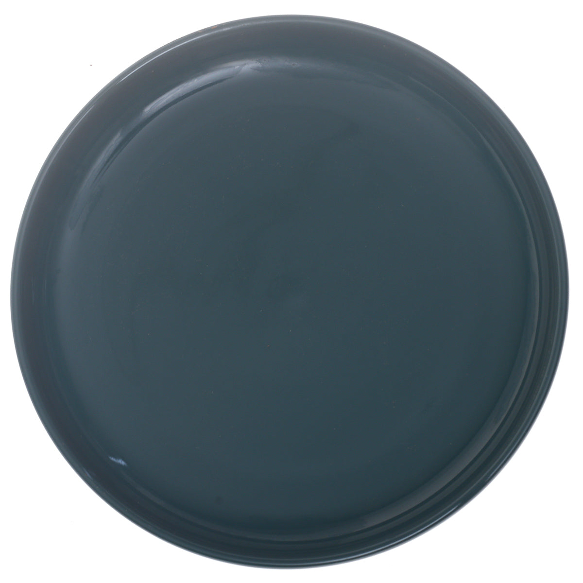 Green Ceramic Dinner Plate – Round Minimalist Serving Plate - Habitt