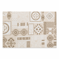 Mat Beige Patch 13x19 Inch – Tribal Whites
