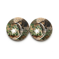 Sitara Wooden Round Coaster Set of 2 Pcs PK