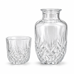 600ml Glass Water Carafe with Glass –  Textured Designs