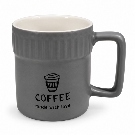 Textured Ceramic Coffee Mug
