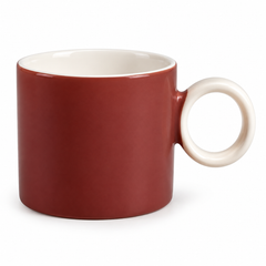Ring Handle Mug Brown | Ceramic Coffee Cup