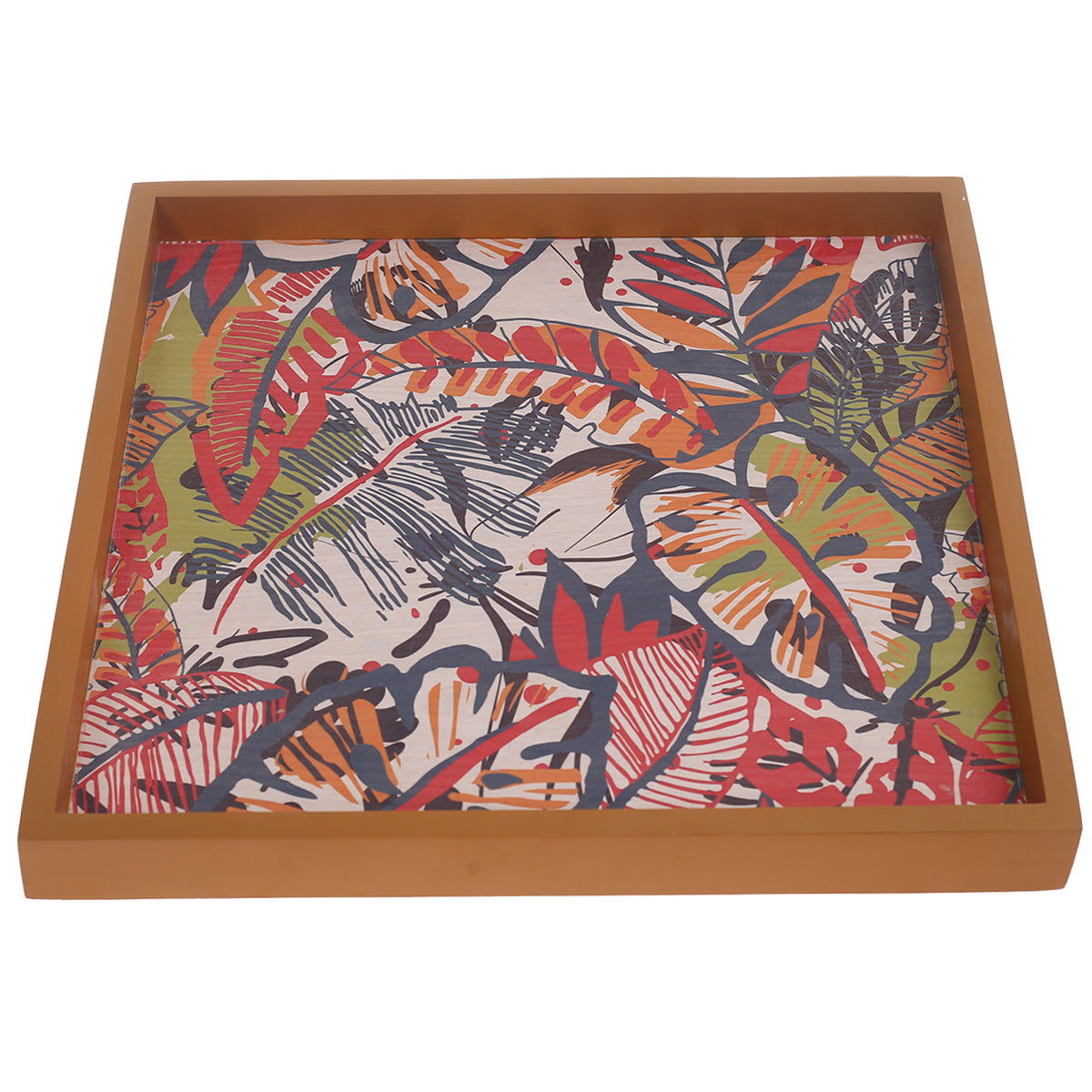 Square Tray 14.5X14.5Inch Mars Red - Habitt