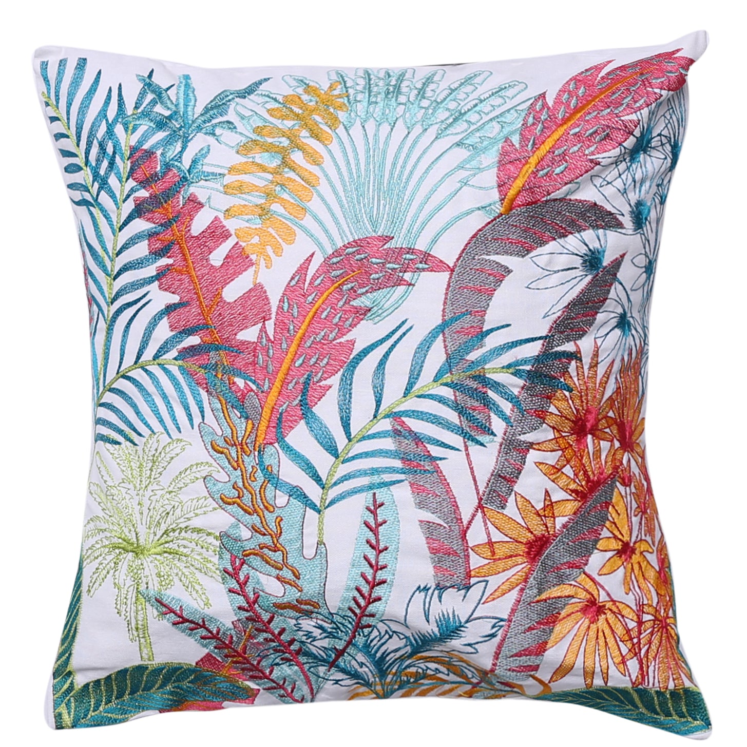 EB Rouge Red Cushion Cover 18x18 Emb - Habitt