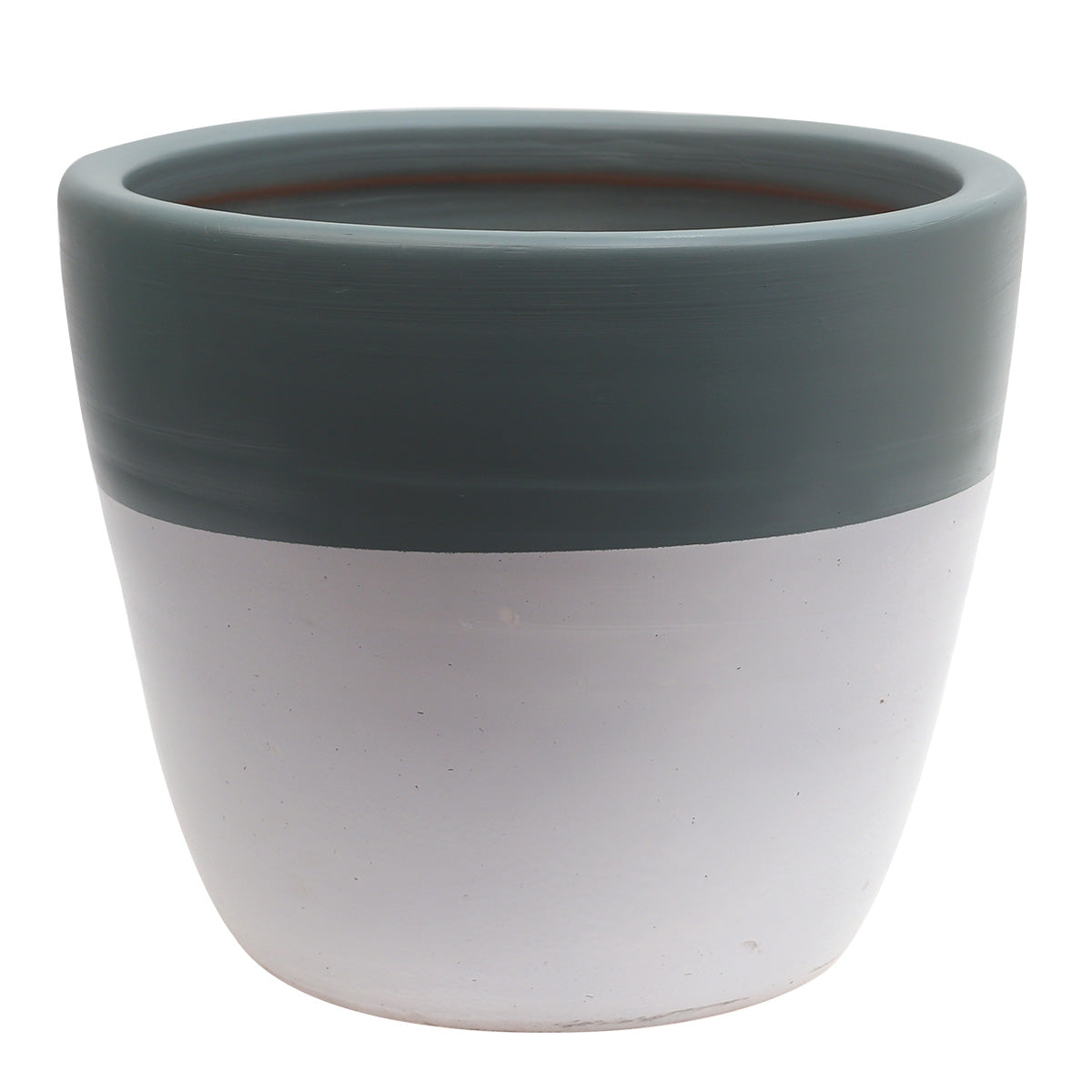 Craft Culture Half Toned Ceramic Planter – Large Size (T) - Habitt