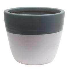 Craft Culture Half Toned Ceramic Planter – Large Size (T) - Habitt