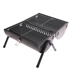BBQ Grill Black 2009S – Foldable Dual Grill for Outdoor Cooking - Habitt