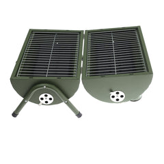 BBQ Grill Green 2009S – Foldable Dual Grill for Outdoor Cooking - Habitt