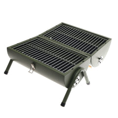 BBQ Grill Green 2009S – Foldable Dual Grill for Outdoor Cooking - Habitt