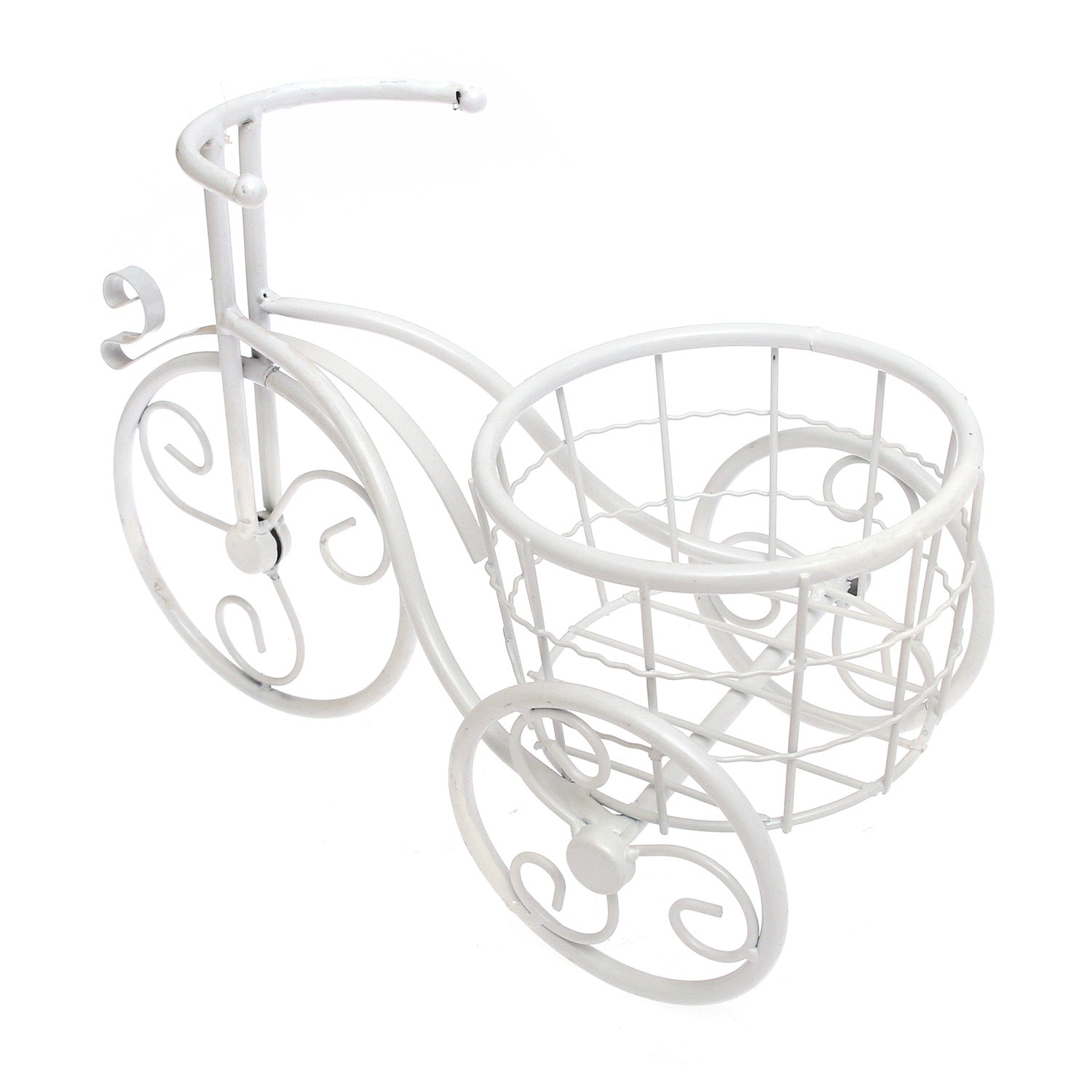 Garden Bicycle Planter – White (Small) - Habitt