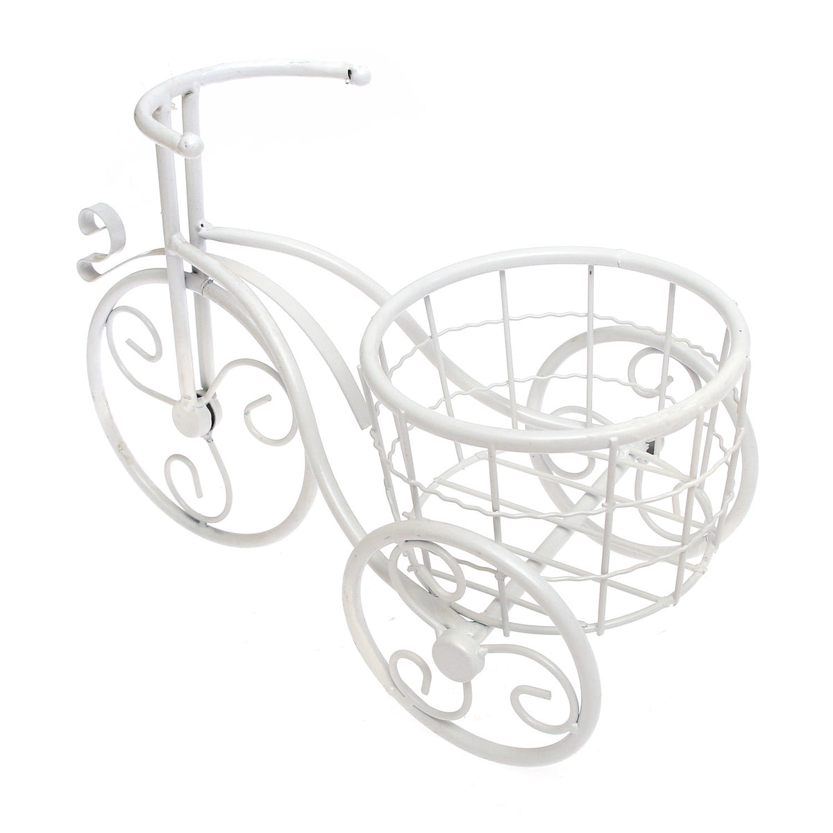 Garden Bicycle Planter – White (Small) - Habitt
