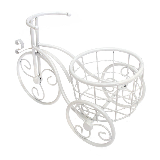 Garden Bicycle Planter – White (Small) - Habitt