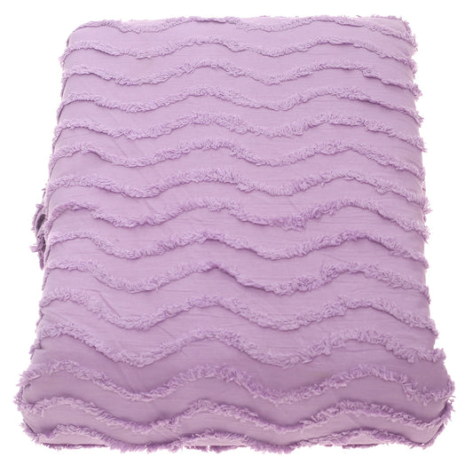 Violet Texture Double Bedding Set of 6 - Habitt
