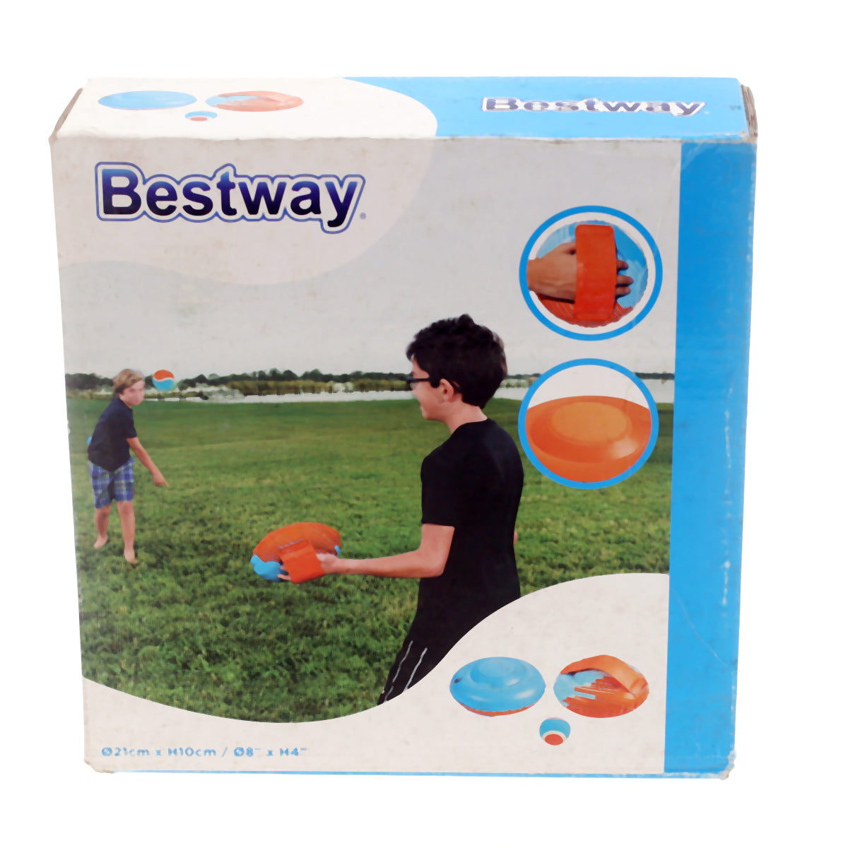 21cm x 10cm Inflatable Throw and Catch Ball Set – Outdoor Fun Game - Habitt