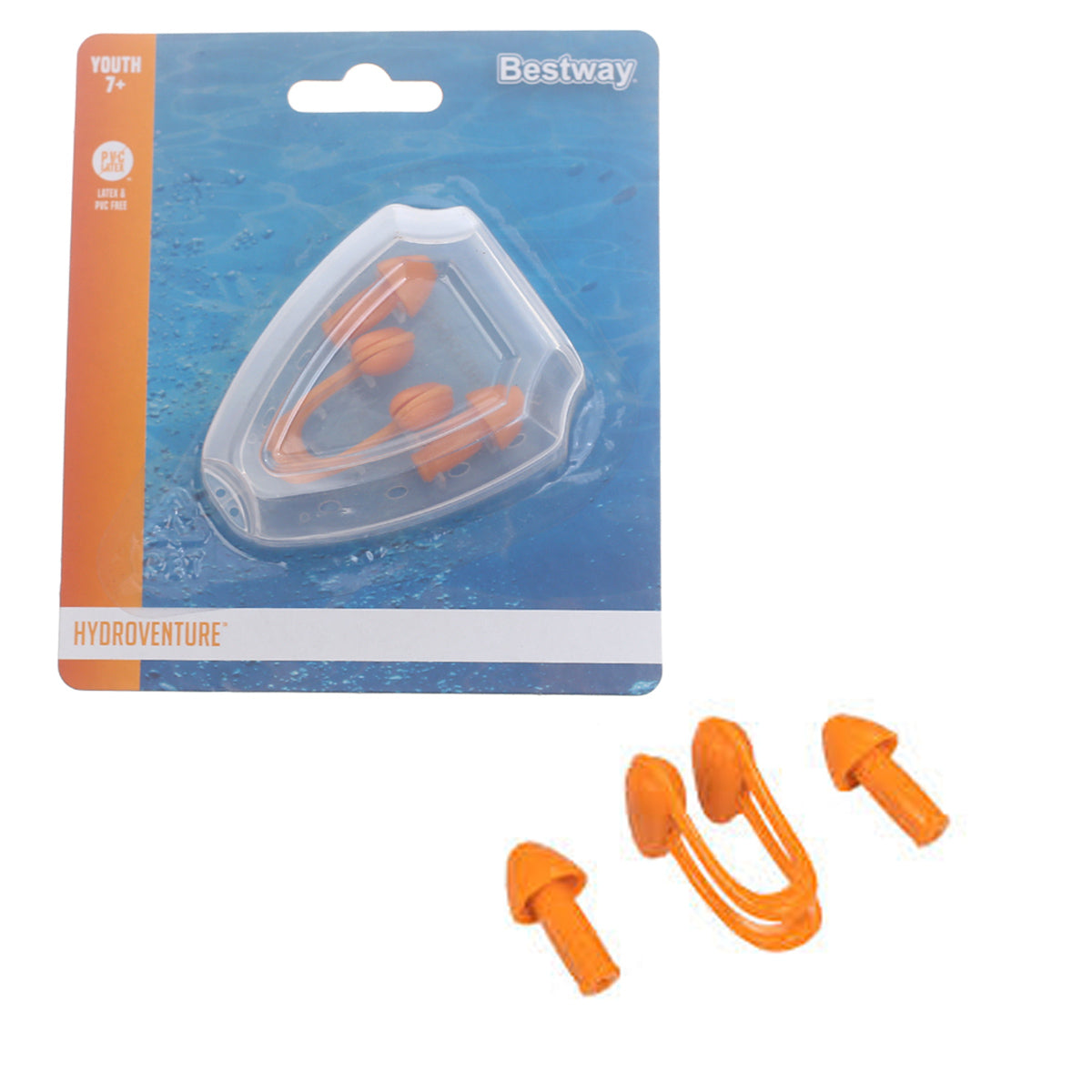 Swim Nose Clip & Ear Plugs Set - Waterproof Silicone Protection for Swimming, Diving & Bathing - Habitt