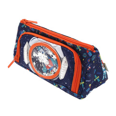 Space Explorer Pencil Pouch – U2099 | Galaxy Theme with 3D Window & Stars - Habitt