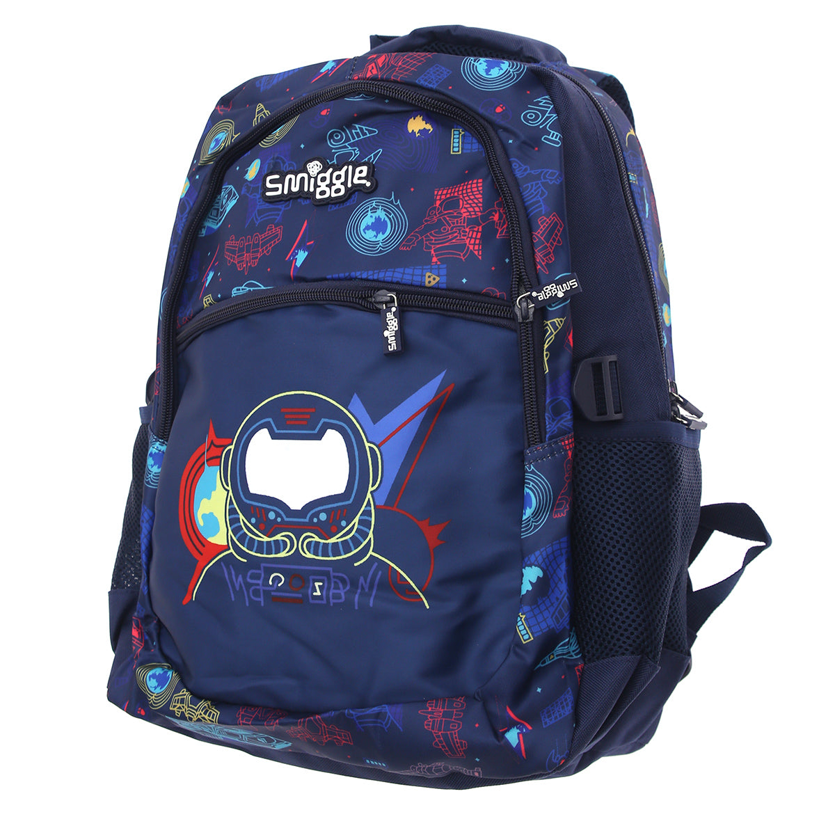 Smiggle Space Hero School Bag – Navy Blue Backpack for Kids - Habitt