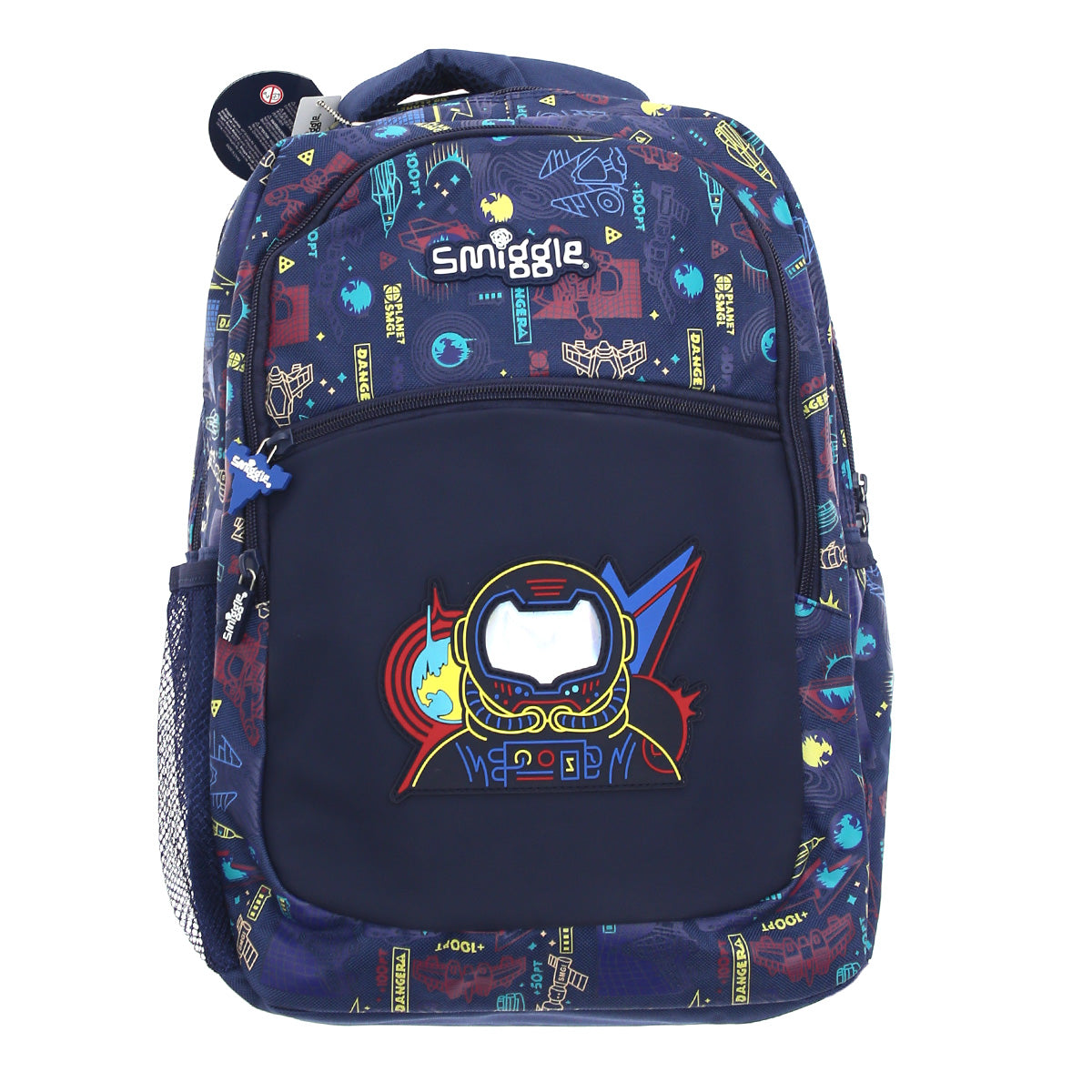 Smiggle Large School Bag – Space Hero Edition (Navy Multicolor) - Habitt