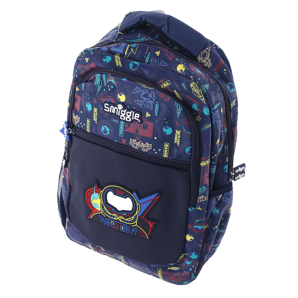 Smiggle Large School Bag – Space Hero Edition (Navy Multicolor) - Habitt