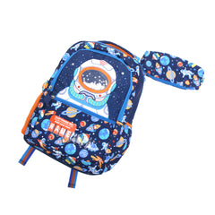 Space Astronaut School Bag – Customizable Name Patch | U2081 VEST (with Pencil Pouch) - Habitt