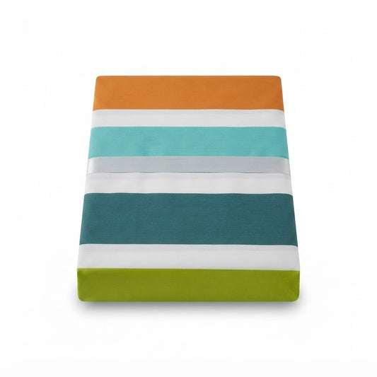 Multi Stripe Single Bed Sheet – 68 x 96 Inches | Soft & Comfortable Everyday Bedsheet