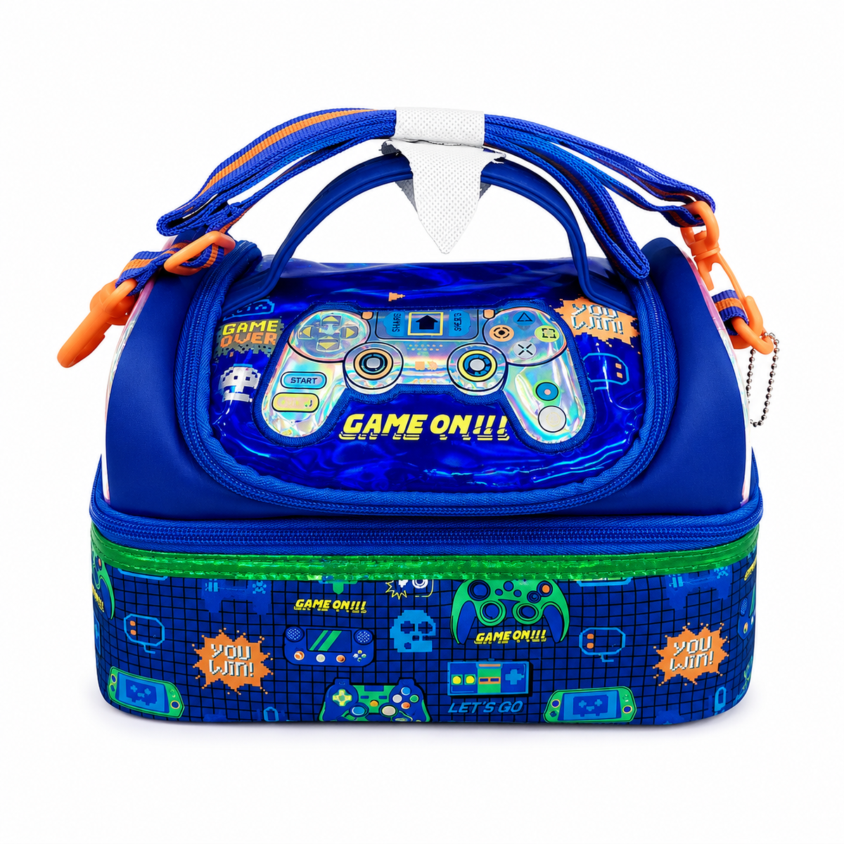 Gaming Controller Kids Lunch Bag – Blue & Green