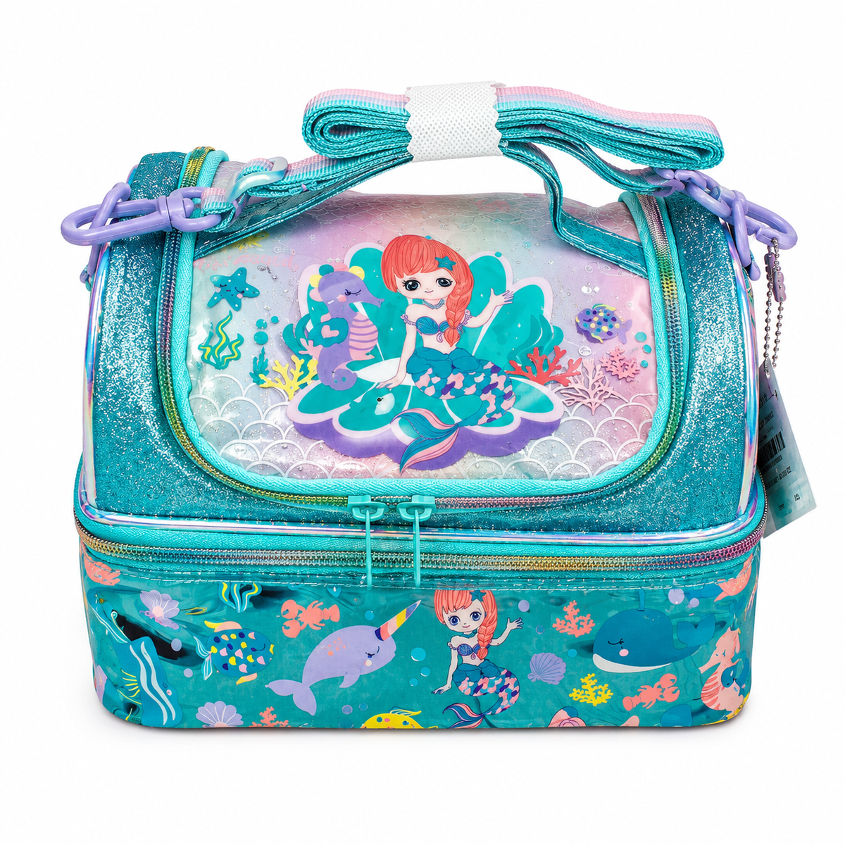 Mermaid Underwater Kids Lunch Bag – Turquoise & Pink