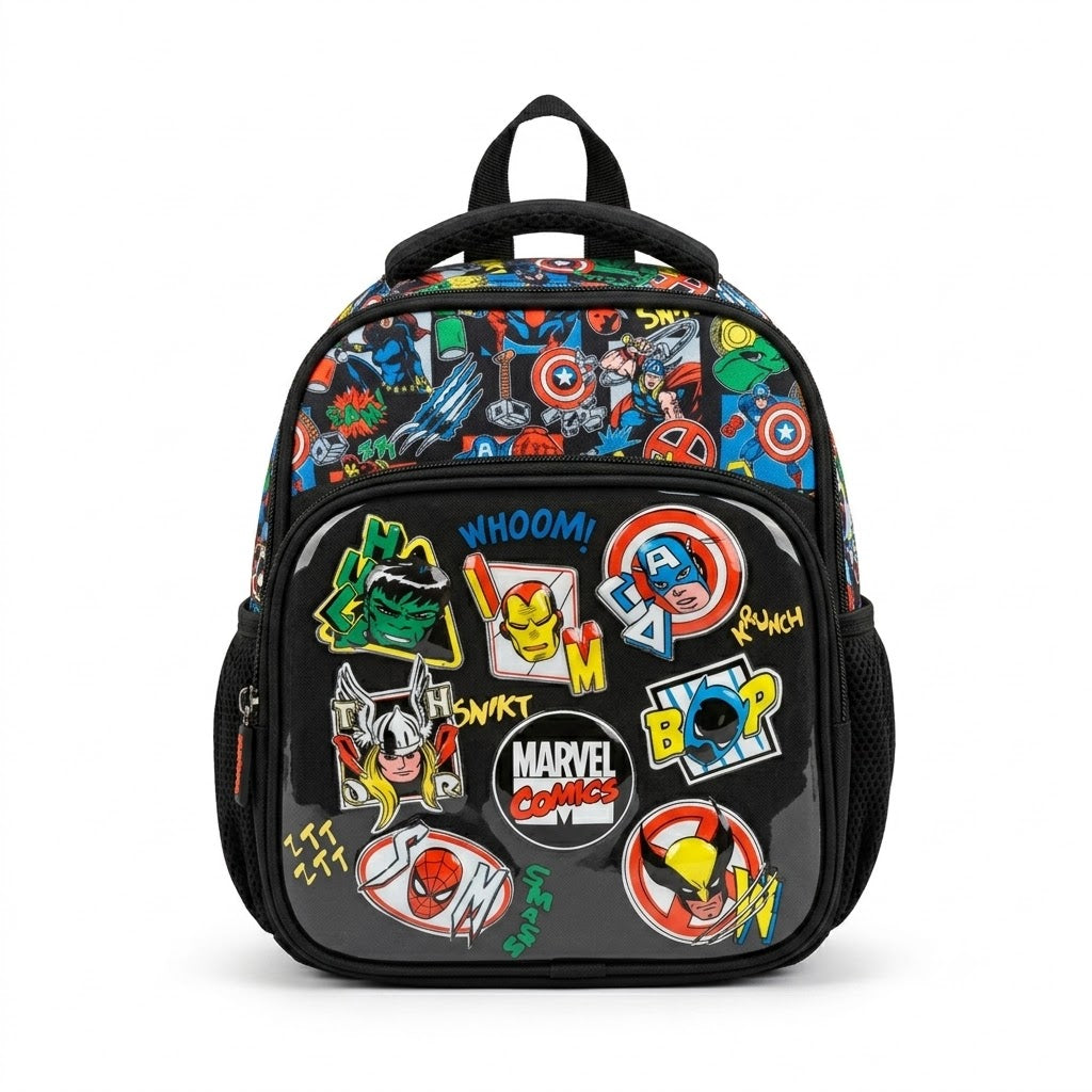 Marvel Superhero Kids Lunch Bag – Black