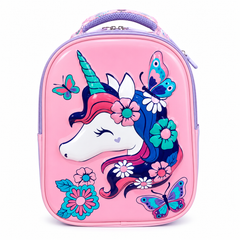 Kids Unicorn Butterfly School Backpack – Pink Girls Bag 13 inch