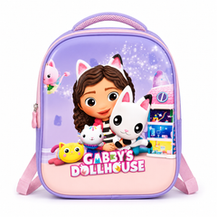 Gabby’s Dollhouse Kids School Backpack – Pink & Purple 13 inch