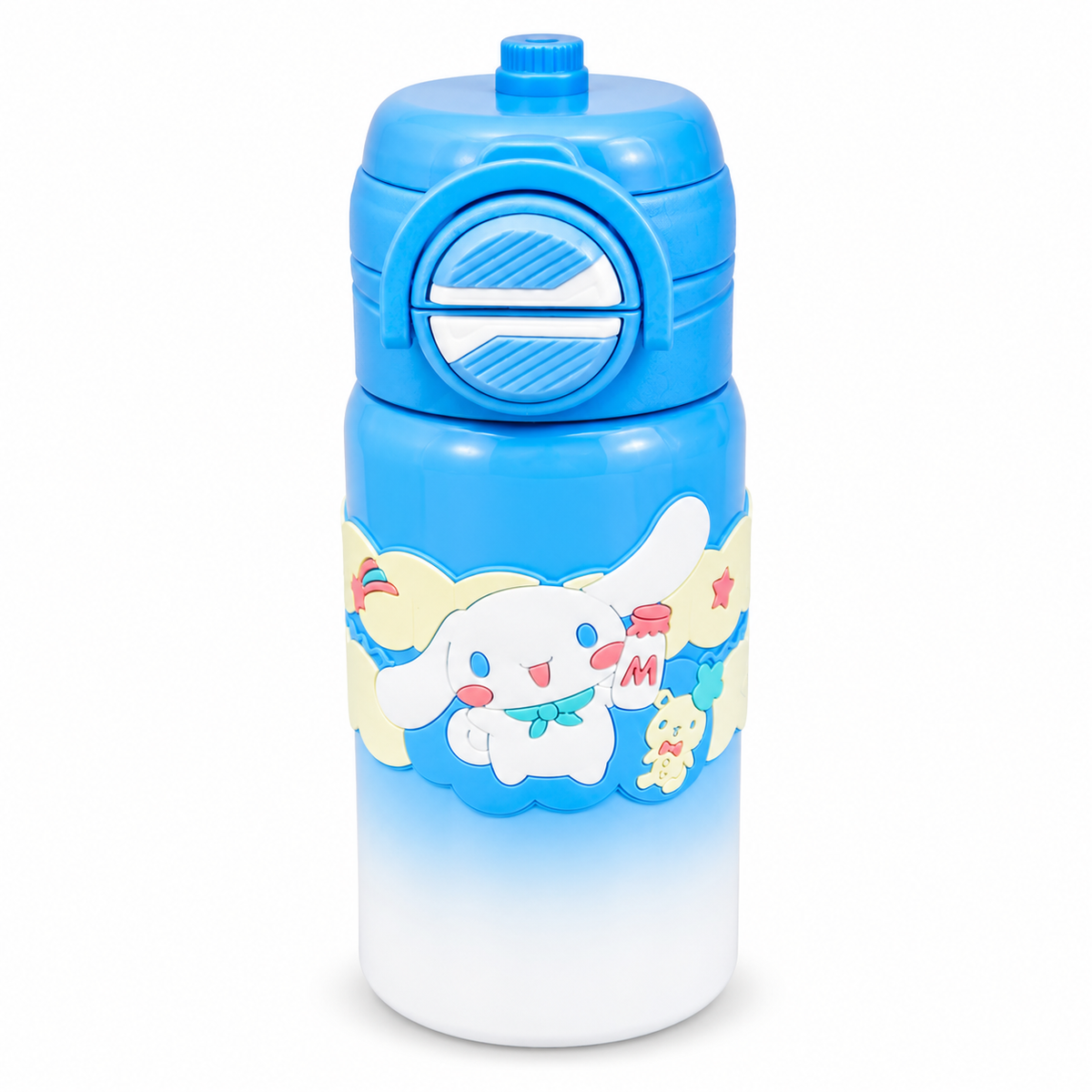 Cinnamoroll Character Kids Water Bottle – Blue & White
