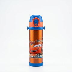 Lightning McQueen Cars Racing Kids Water Bottle – Orange & Blue