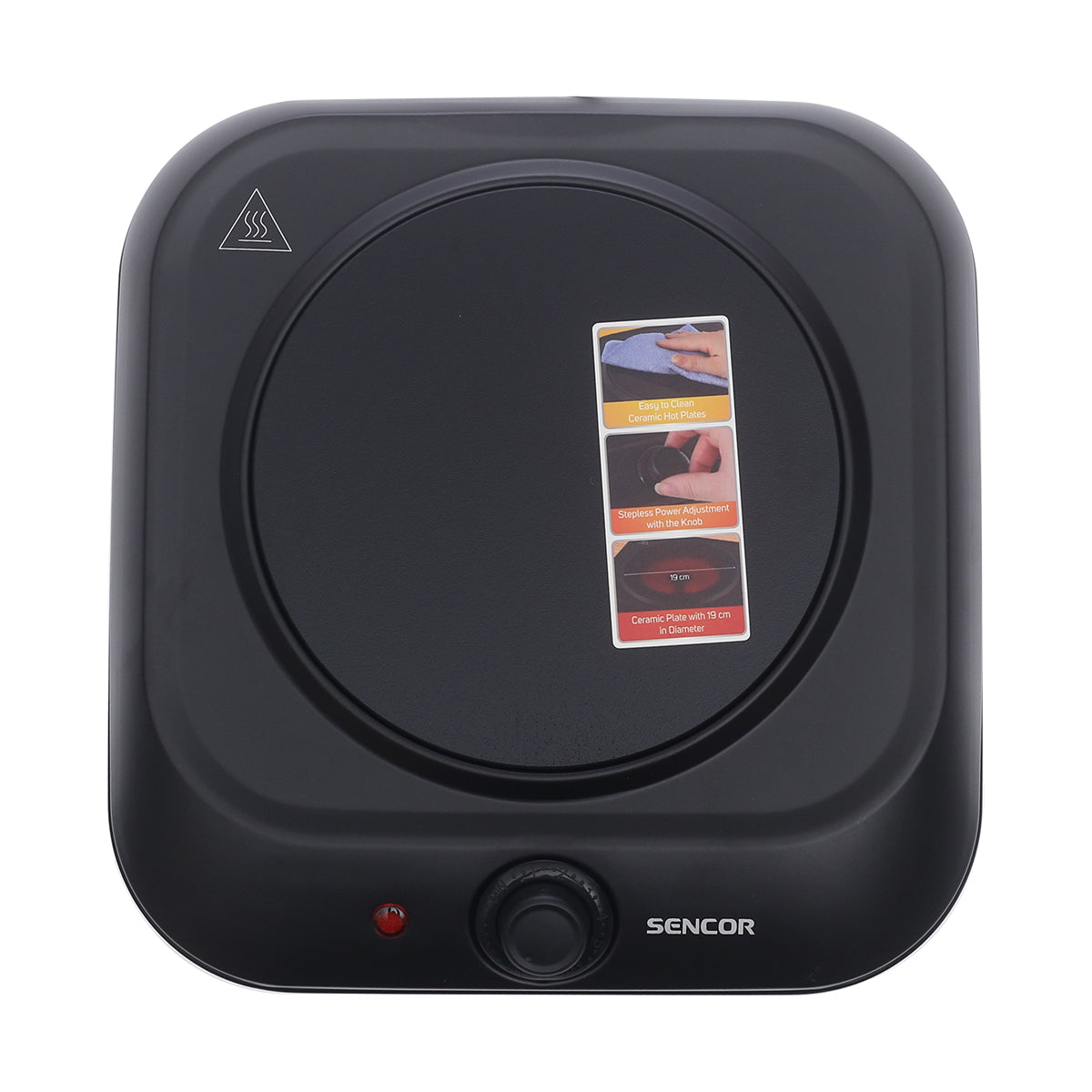 Single Infra Red Cooking Plate SCP1763BK - Habitt