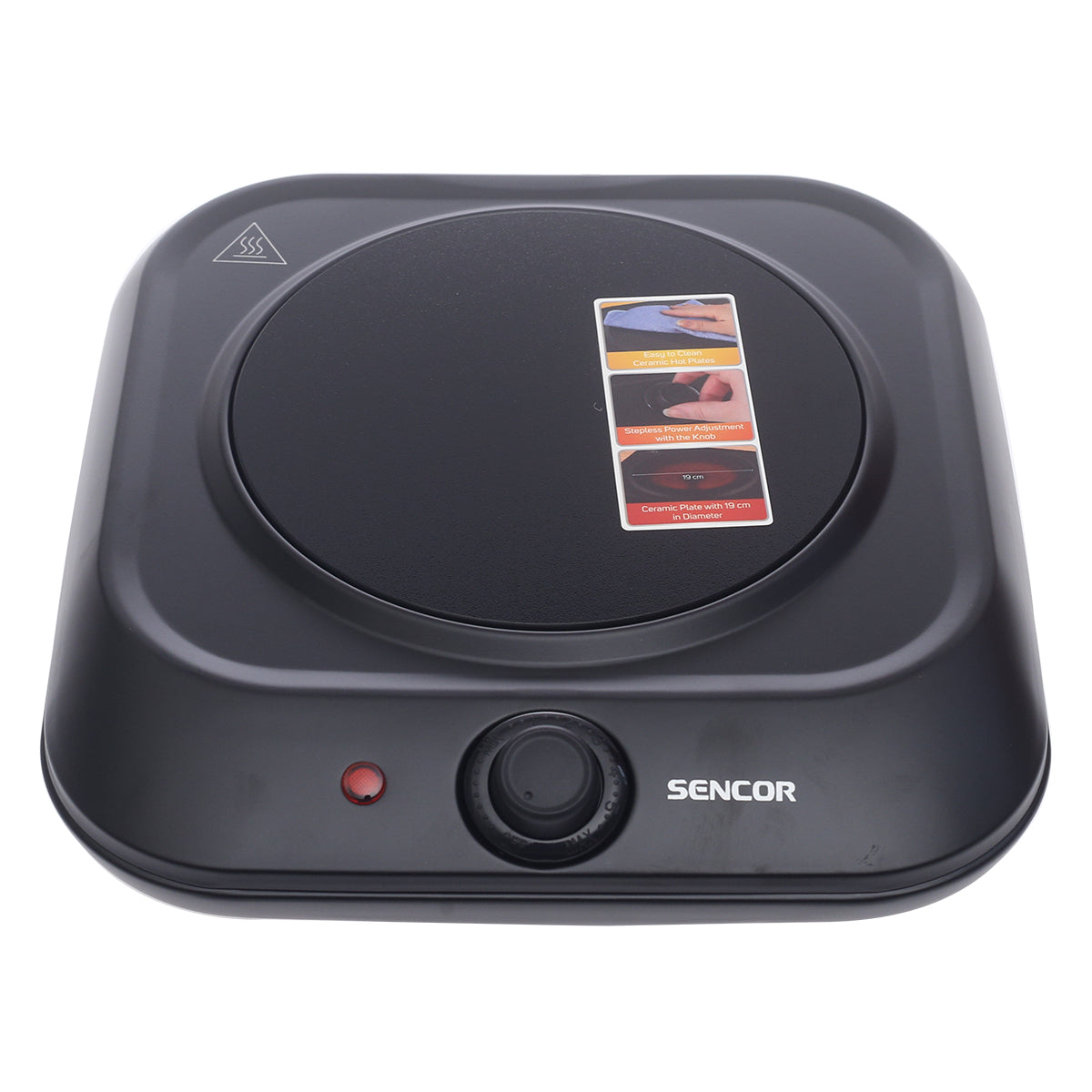 Single Infra Red Cooking Plate SCP1763BK - Habitt