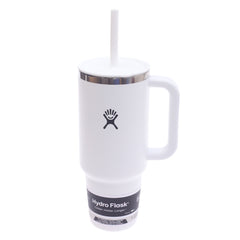Hydro Flask 40oz All Around Travel Tumbler – White | Insulated Mug with Handle & Straw Lid - Habitt