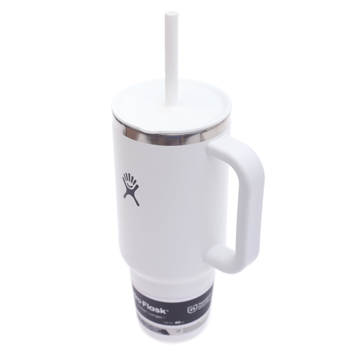 Hydro Flask 40oz All Around Travel Tumbler – White | Insulated Mug with Handle & Straw Lid - Habitt