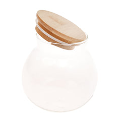 500 ml Landscape Glass Jar with Bamboo Lid – Airtight Storage Container - Habitt