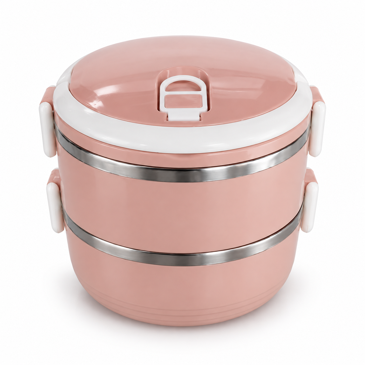 Stainless Steel 2-Tier Lunch Box 1.4L Assorted | Food Carrier