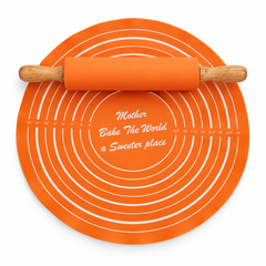 Dough Mat & Pin FY-01 Assorted | Silicone Baking Mat with Rolling Pin