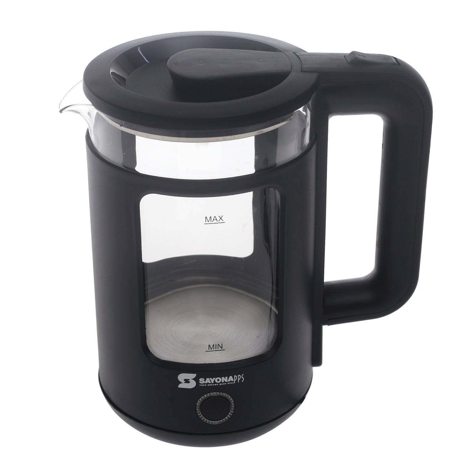 Sayona Electric Kettle 1.5L – Glass Body - Habitt