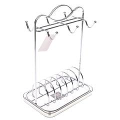 Metal Cup & Saucer Holder Stand – 24-10 - Habitt