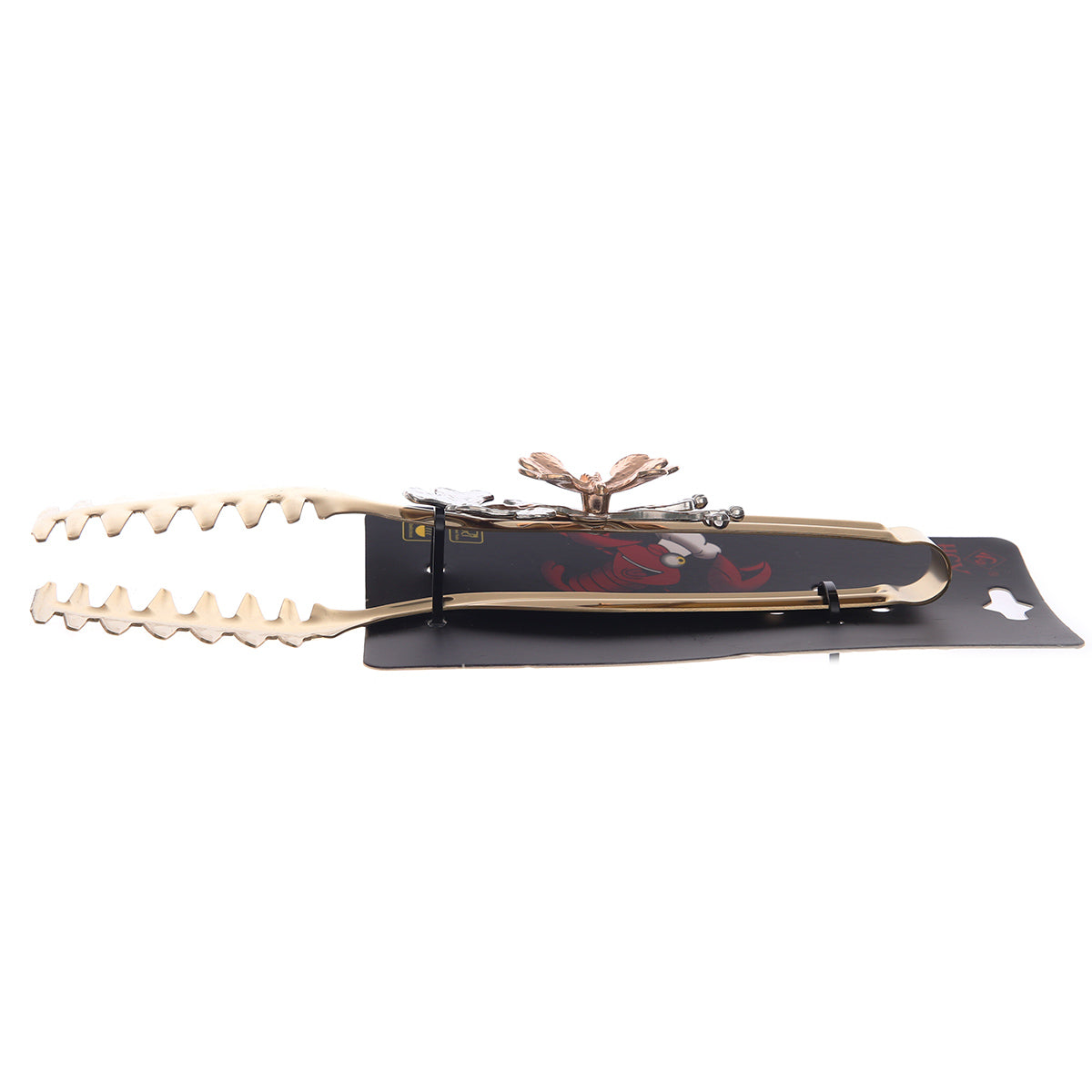 Golden Flower Design Pasta & Salad Tong – 4-3 - Habitt