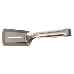 Stainless Steel Angled Spatula Tongs – 11.8″ Silver Slotted Flip & Serve Tool - Habitt