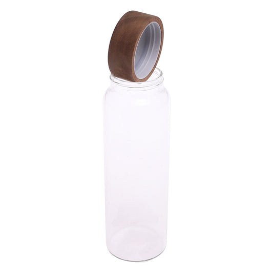 Large Glass Storage Jar with Wooden Lid – GPG65200 - Habitt