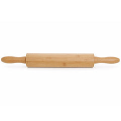 Bamboo Rolling Pin 47×5 cm – Natural Wooden Dough Roller for Baking & Cooking - Habitt