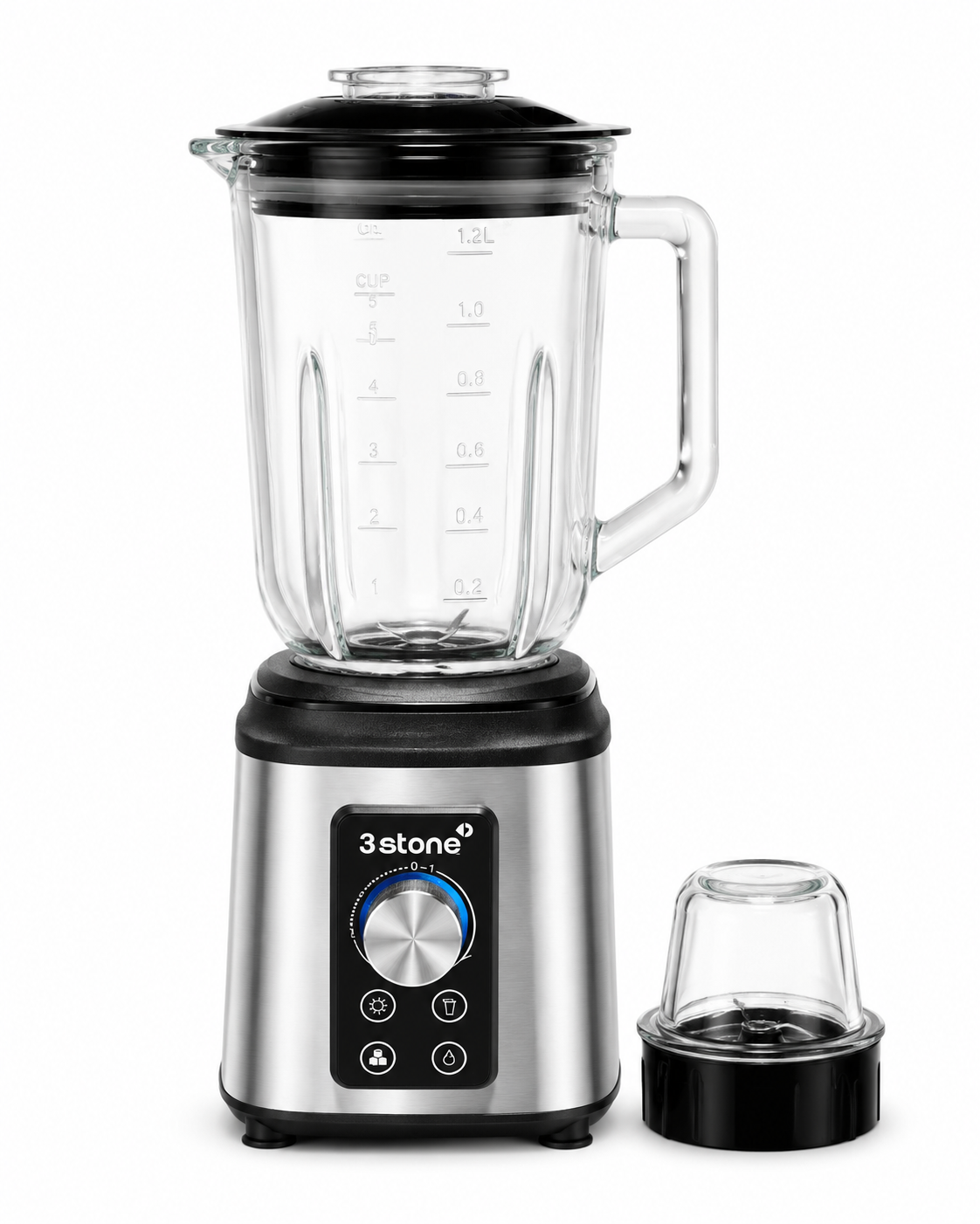 3 Stone Glass Blender with Grinder | Habitt