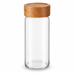Storage Jar with Wooden Cap – Multiple Sizes