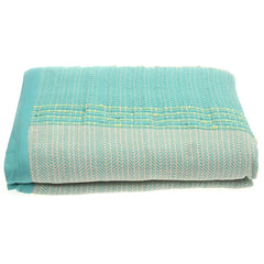 Green Textured Bed Cover – 94x102" | Soft & Stylish King Size Cover - Habitt